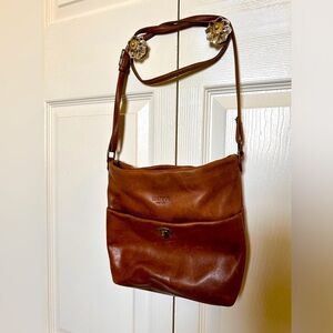 Margot Brown Leather Crossbody Bag